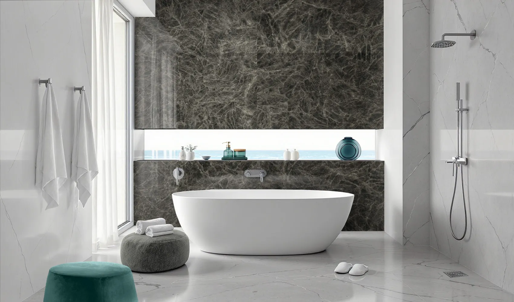 Оникс Onice Crystal Black в интерьере (панно / панно с подсветкой / камень с подсветкой и отделка стен / стены)